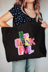 Bold Be Thankful Canvas Jumbo Tote