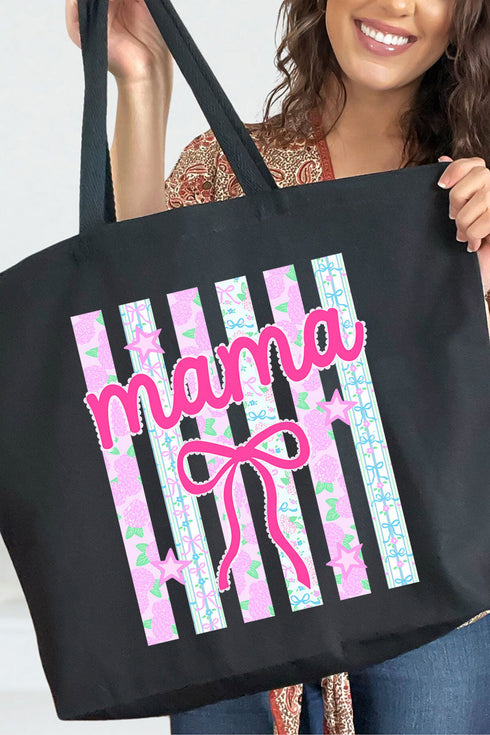 Personalized Bow-tiful Garden Canvas Jumbo Tote *Choose Your Name