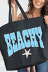 Coastal Beachy Leopard Canvas Jumbo Tote