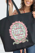 Framed Oh Come Let Us Canvas Jumbo Tote