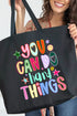 You Can Do Hard Things Canvas Jumbo Tote