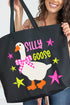 Just A Silly Goose Canvas Jumbo Tote