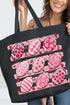 Painted Touchdowns for Hope Canvas Jumbo Tote