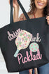 Pretty Drive Dink Pickled Pink Canvas Jumbo Tote