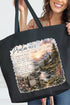 Scenic Psalm 91 Canvas Jumbo Tote