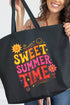Golden Glow Sweet Summer Time Canvas Jumbo Tote