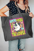 Auntie Goose On The Loose Canvas Jumbo Tote