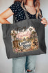 Faith, Family & Country Music Canvas Jumbo Tote