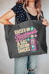 Gas Station Snacks Canvas Jumbo Tote