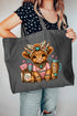 Mama Raising The Herd Canvas Jumbo Tote