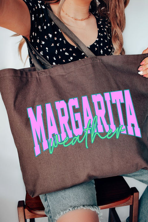 Margarita Weather Color Block Canvas Jumbo Tote