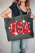 Painted Patriotism Canvas Jumbo Tote