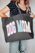 Rose Cottage Dog Mom Canvas Jumbo Tote