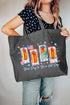 Sizzle & Stars Canvas Jumbo Tote