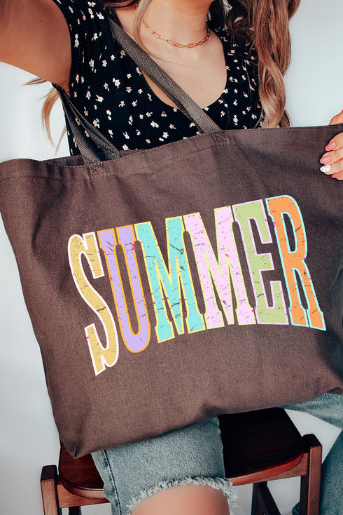 Sunwashed Summer Canvas Jumbo Tote