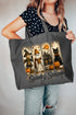 Spooky Season Brushstrokes Canvas Jumbo Tote