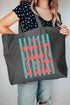 Striped Yeehaw & Amen Canvas Jumbo Tote