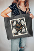 Trick Or Treat Ghost Crew Canvas Jumbo Tote