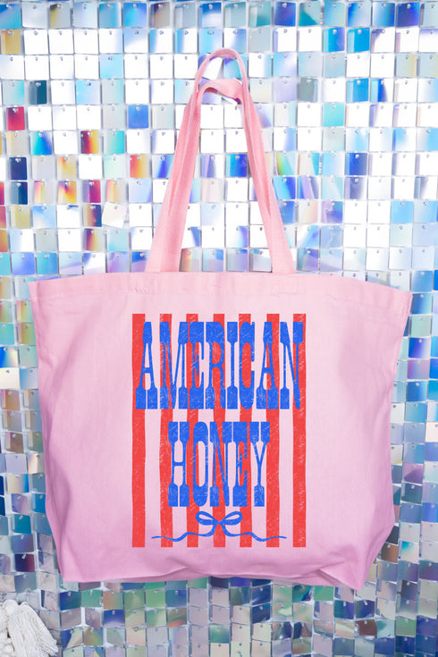 Blue American Honey Energy Canvas Jumbo Tote