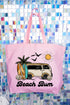Retro Beach Bum Canvas Jumbo Tote
