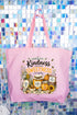Buzzing With Kindness Canvas Jumbo Tote