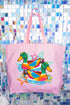 Duck, Duck, Dazzle Canvas Jumbo Tote
