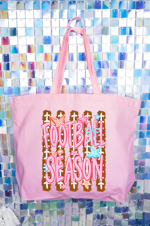 Football Season Energy Canvas Jumbo Tote
