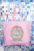 Framed Oh Come Let Us Canvas Jumbo Tote