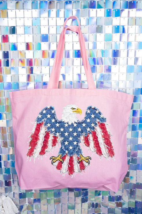 Freedom Takes Flight Canvas Jumbo Tote