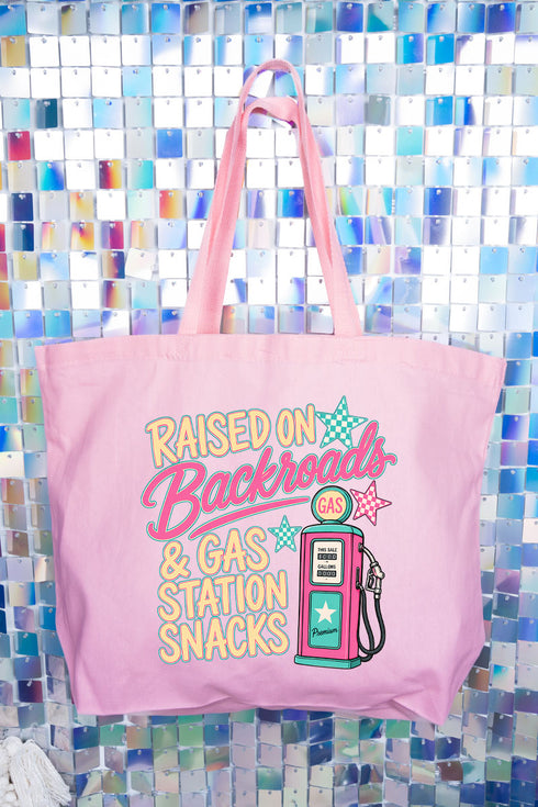 Gas Station Snacks Canvas Jumbo Tote