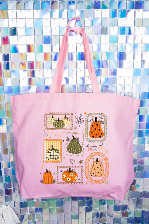 Lovely Gourd Doodles Canvas Jumbo Tote