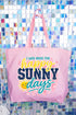 Made For Sunny Days Canvas Jumbo Tote