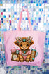 Mama Raising The Herd Canvas Jumbo Tote