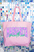 Margarita Weather Color Block Canvas Jumbo Tote