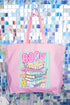 Petals & Paperback Book Lover Canvas Jumbo Tote