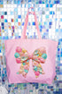 Coastal Coquette Canvas Jumbo Tote
