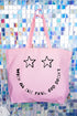 Star Eyes God Never Fails Canvas Jumbo Tote