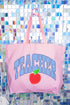 Sweet Apple Teacher Canvas Jumbo Tote