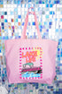 Sunny Lake Life Canvas Jumbo Tote