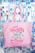 Tired Teachers Coffee Club Canvas Jumbo Tote