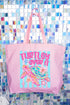 Turtley Over It Canvas Jumbo Tote