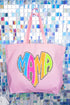 Wild Mama Bright Leopard Canvas Jumbo Tote