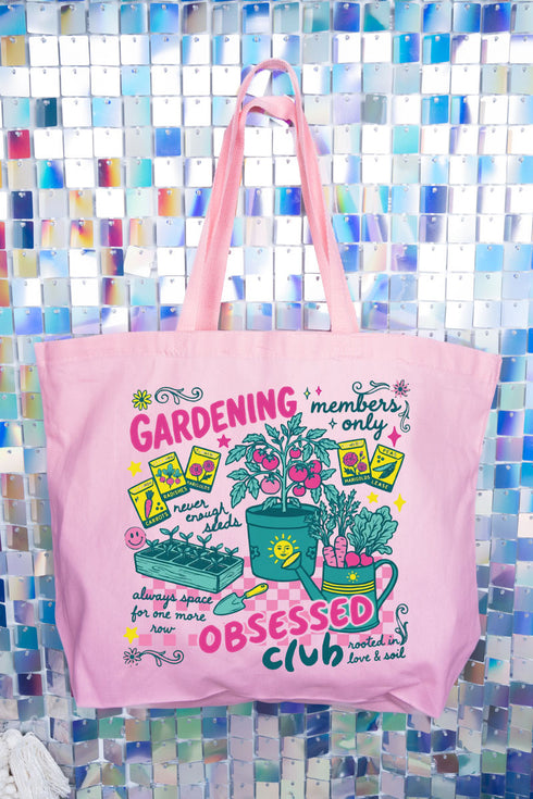 Gardening Club Canvas Jumbo Tote