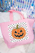 Spooky Pumpkin Pop Canvas Jumbo Tote