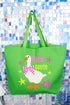 Just A Silly Goose Canvas Jumbo Tote
