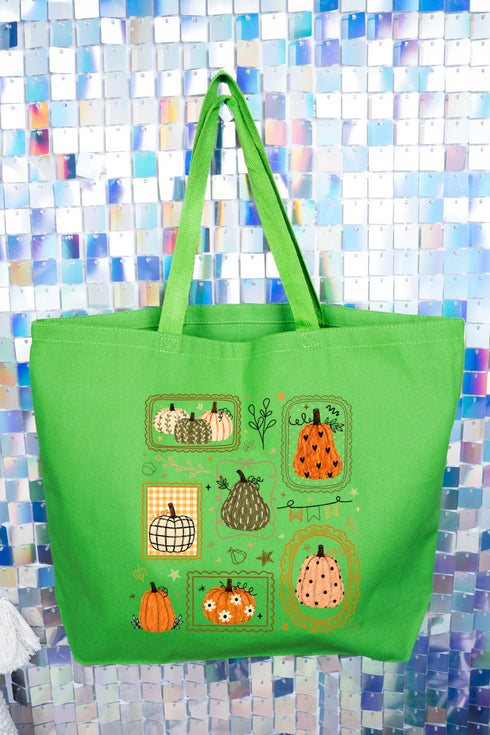 Lovely Gourd Doodles Canvas Jumbo Tote