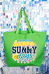 Made For Sunny Days Canvas Jumbo Tote