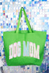 Rose Cottage Dog Mom Canvas Jumbo Tote