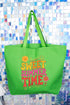 Golden Glow Sweet Summer Time Canvas Jumbo Tote