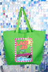 Sunny Lake Life Canvas Jumbo Tote